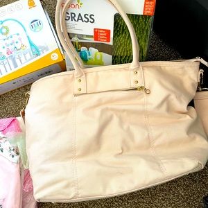 Pottery barn diaper bag.